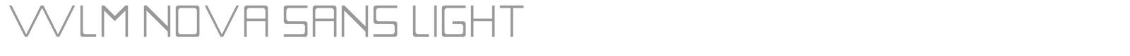 WLM Nova Sans Light font preview